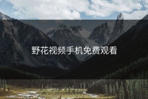 野花视频手机免费观看