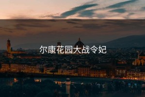 尔康花园大战令妃
